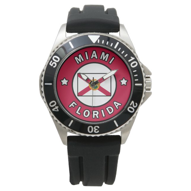Reloj De Pulsera Miami Florida (Anverso)