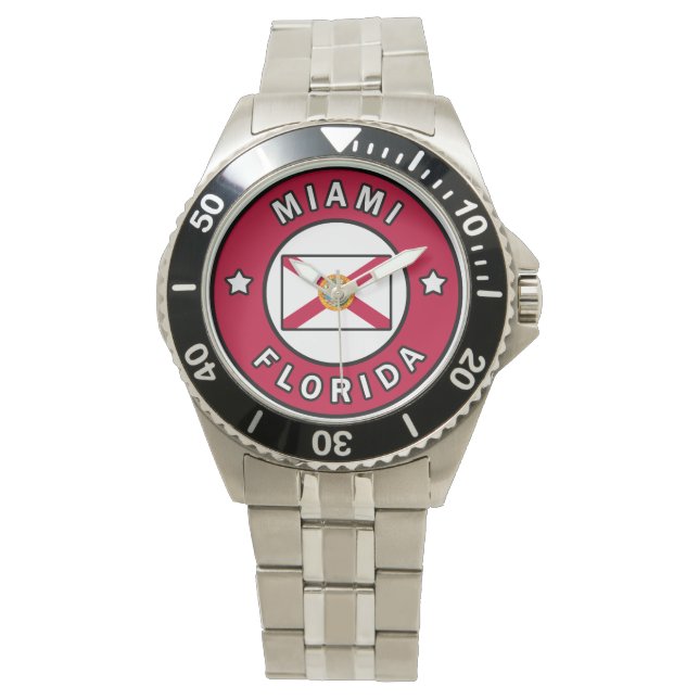 Reloj De Pulsera Miami Florida (Anverso)