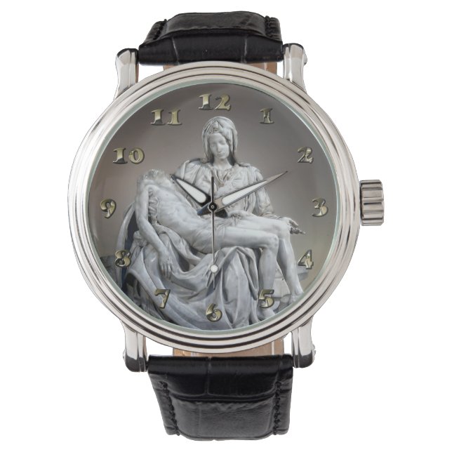 Reloj De Pulsera Michelangelo - La Pieta (Anverso)