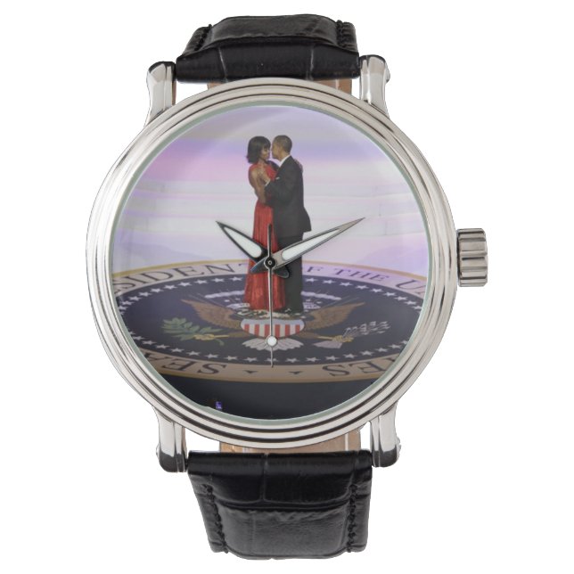 Reloj De Pulsera Michelle y Barack Obama (Anverso)