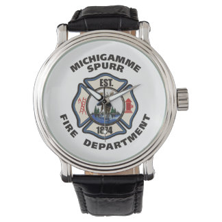 Reloj De Pulsera Michigamme Fire Department