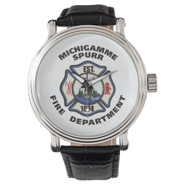Reloj De Pulsera Michigamme Fire Department (Anverso)
