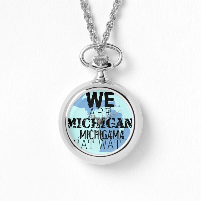 Reloj De Pulsera Michigan Tribal Michigama Great Waters Up North (Anverso)