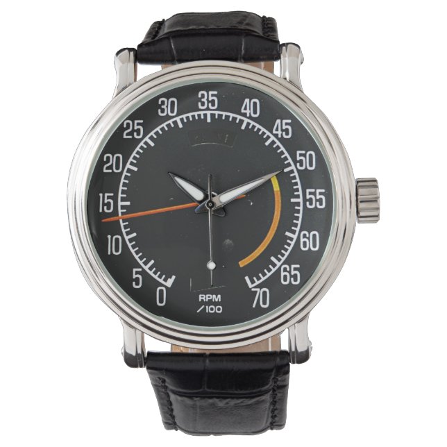 Reloj De Pulsera Mid 1970s Classic Sports Car Tachometer (Anverso)