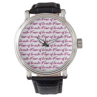 Reloj De Pulsera Miedo a lo conocido
