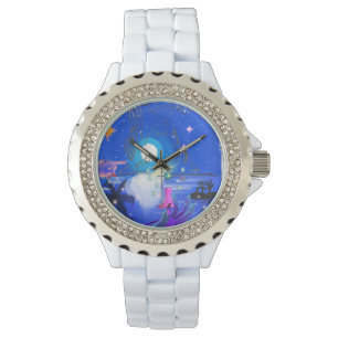 Reloj De Pulsera Mikitiez aquarius galaxia verano resplandor