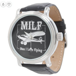 Reloj De Pulsera MILF - ¡Hombre, Me Encanta Volar!