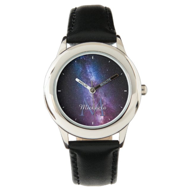 Reloj De Pulsera Milky way bright colors personalizable monogram (Anverso)