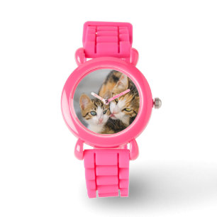 Reloj De Pulsera Mime a la foto linda del gatito de los amores del