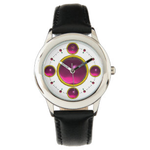 Reloj De Pulsera Mímica dorada DIGITAL GEM STONE