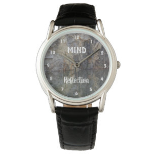 Reloj De Pulsera Mind Reflection Rock Wall Inspirational