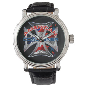 RELOJ DE PULSERA MINERO DE CARBÓN AMERICANO