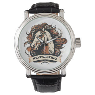 Reloj De Pulsera minimalist drawing of a horse