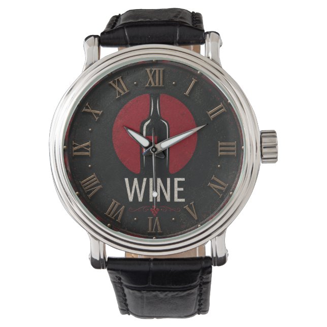 Reloj De Pulsera Minimalist Wine (Anverso)