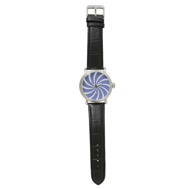 Reloj de pulsera minimalista con aura azur hipnóti (Superficie plana)