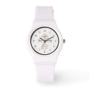 Reloj de pulsera minimalista motivacional