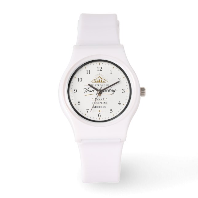 Reloj de pulsera minimalista motivacional (Anverso)