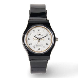 Reloj de pulsera minimalista motivacional