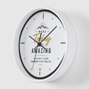 Reloj de pulsera minimalista motivacional