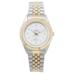 Reloj de pulsera minimalista motivacional