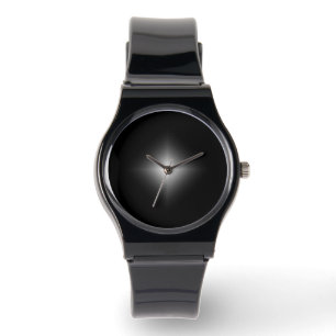 Reloj de pulsera Minimalista negro brillante - Uni