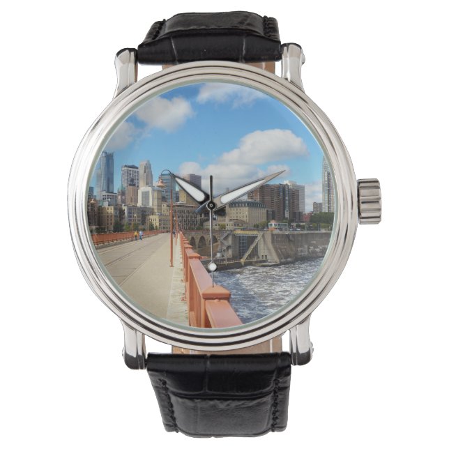Reloj De Pulsera Minneapolis Minnesota (Anverso)