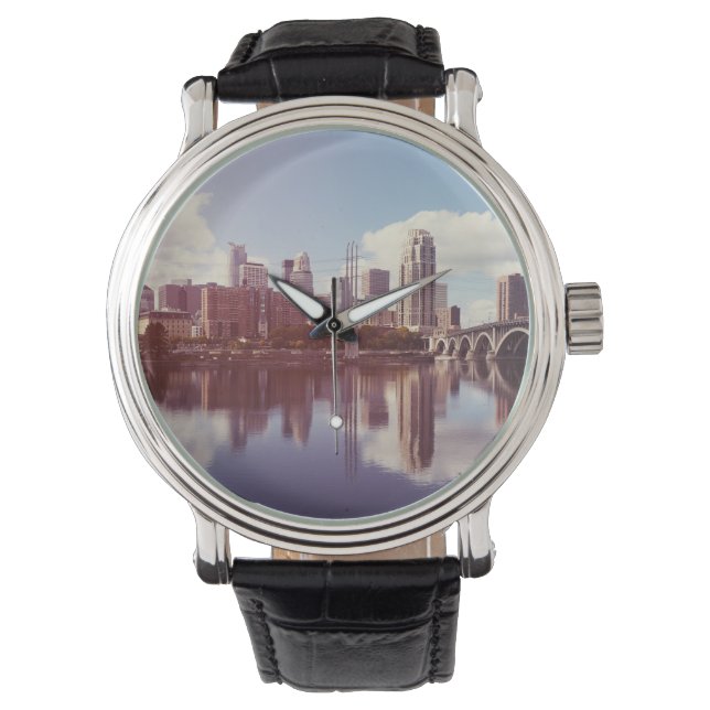 Reloj De Pulsera Minneapolis Minnesota (Anverso)