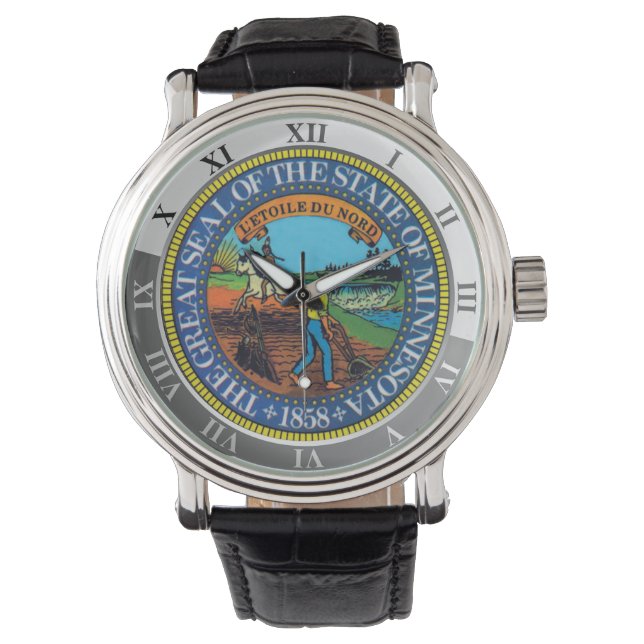 Reloj De Pulsera Minnesota (Anverso)