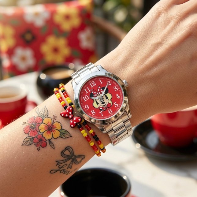 Reloj De Pulsera Minnie (Subido por el creador)