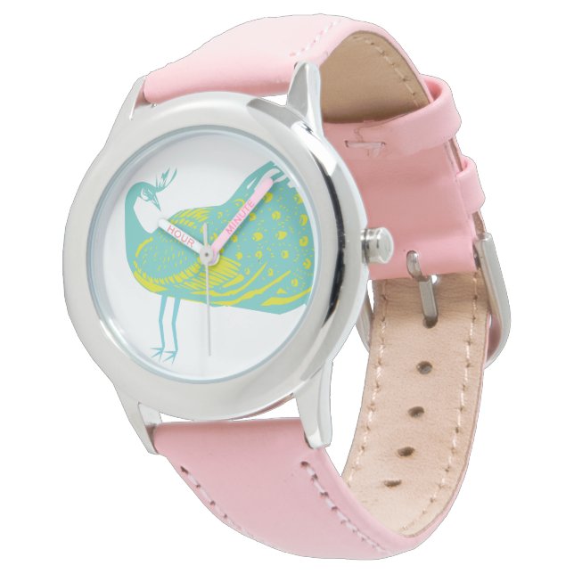 Reloj De Pulsera Mint y Lime Peacock Watch (Angular)