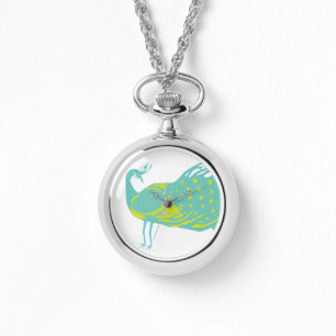 Reloj De Pulsera Mint y Lime Peacock Watch