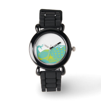 Reloj De Pulsera Mint y Lime Peacock Watch