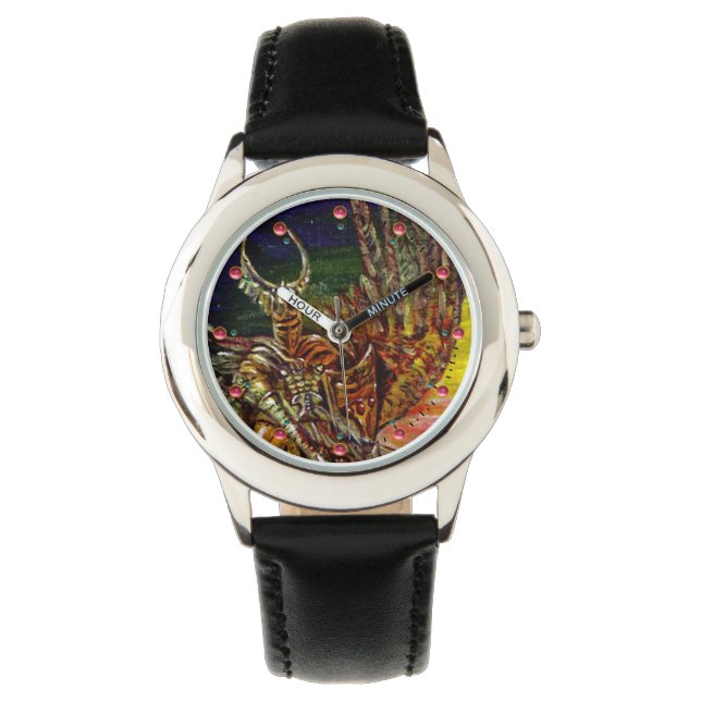 Reloj De Pulsera MIRA DE Fantasía OSCURA Y DRAGON (Anverso)