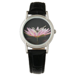 Reloj De Pulsera Mirada de agua rosada de Lotus