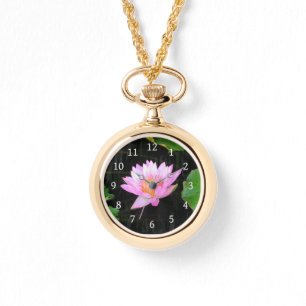 Reloj De Pulsera Mirada de agua rosada de Lotus