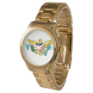 Reloj De Pulsera Mirada de bandera de la isla virgen