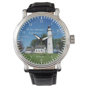 Reloj De Pulsera Mirada de faro de Pt Aux Barques
