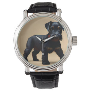 Reloj De Pulsera Mirada de Schnauzer en miniatura