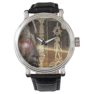 Reloj De Pulsera Mirada Masonic Anunnaki egipcia