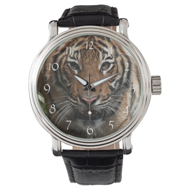 Reloj De Pulsera Mirador de la cara del tigre (Anverso)
