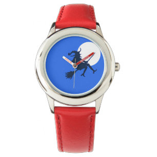 Reloj De Pulsera Mirando a los niños brujos voladores
