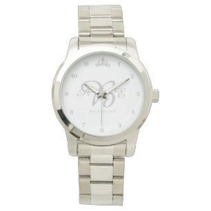 Reloj De Pulsera Miss USA estilo Silver Crown Watch