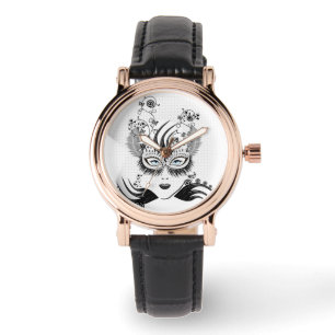 Reloj De Pulsera Misteriosa dama con ojos azules