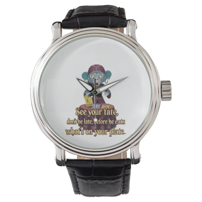Reloj De Pulsera Místico Mono Divertido (Anverso)