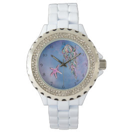 Reloj De Pulsera *~* Moda Acuarela Mar Jelly Fish Star Fish