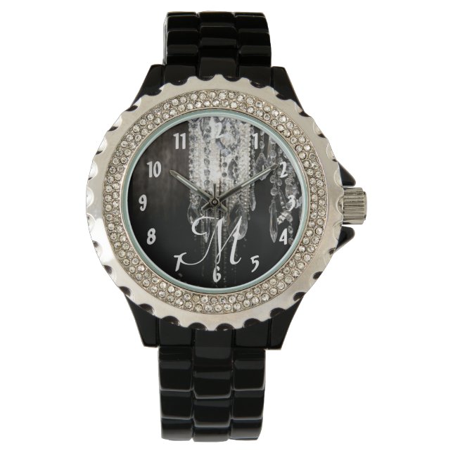 Reloj De Pulsera Moda de cristal Lámpara cristal Glass Glitz Glam W (Anverso)
