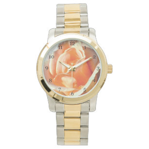 Reloj De Pulsera Moda de imagen de cierre en macro de flor de rosa