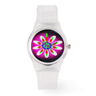Reloj De Pulsera Moda de la flor de Digitaces