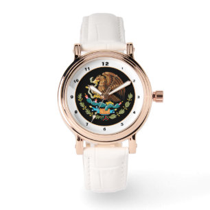 Reloj De Pulsera Moda del escudo / bandera de México y el águila me