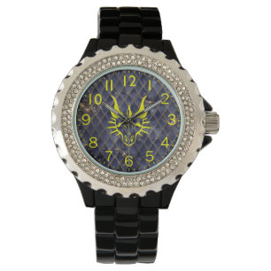 Reloj De Pulsera Moda Dragon Head & Blue Dragon Scales Watch